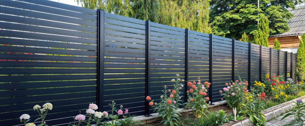 aluminum semi privacy fence