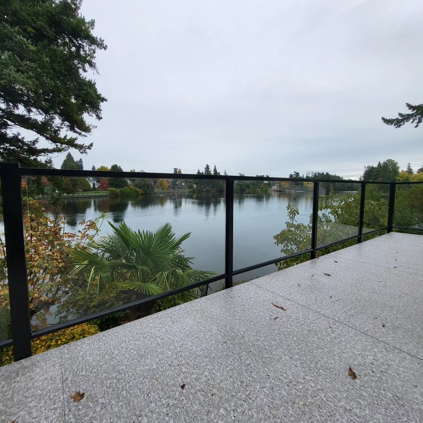 beachfront glass railings
