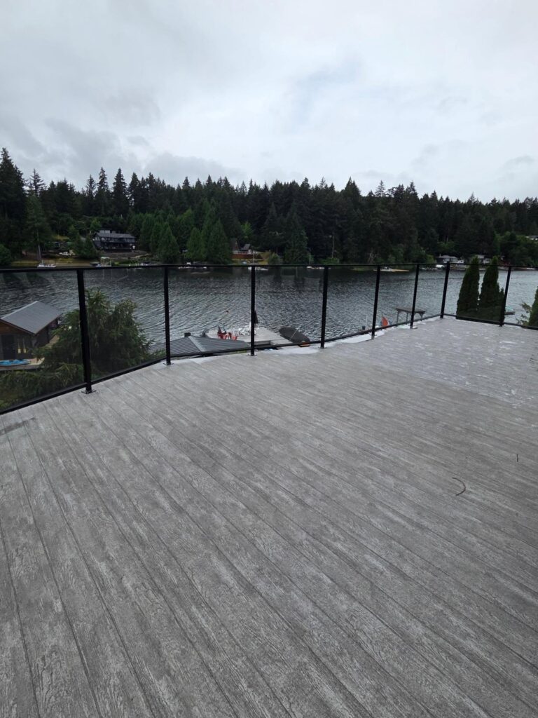 glass railings shawnigan lake